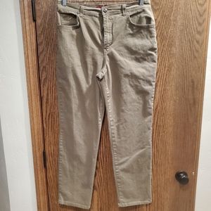 Gloria Vanderbilt Stretch Jeans Tan Size 14